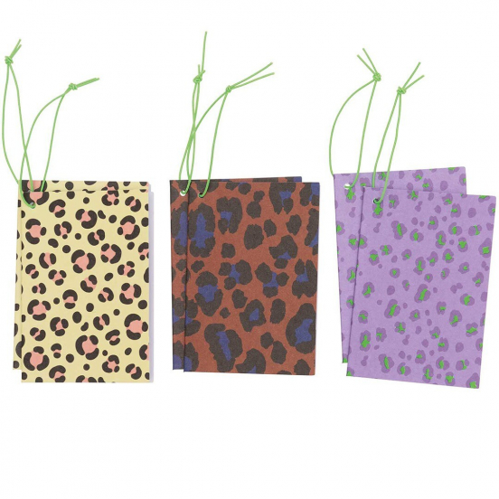 cadeaulabels luipaarddessin - 6st