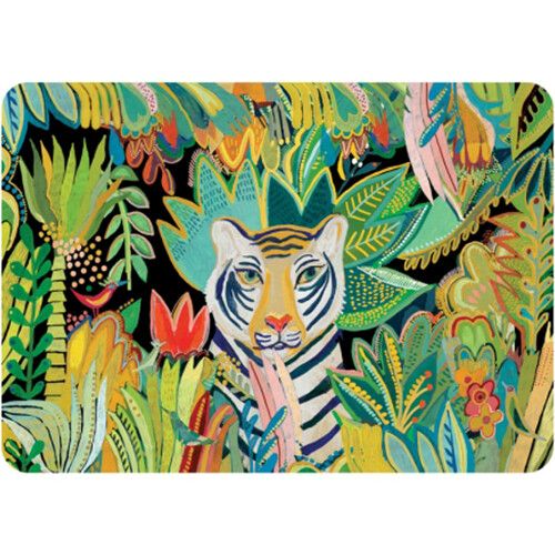 cartes d'art placemat tijger jungle