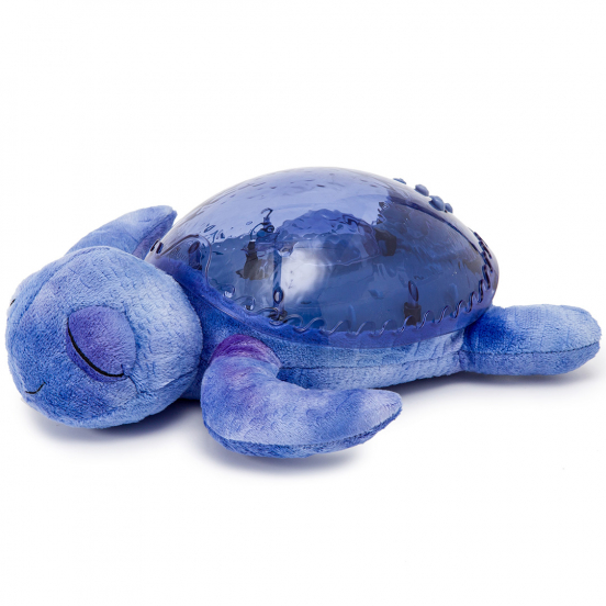 cloud.b knuffelschildpad met nachtlamp en geluid - oceaan