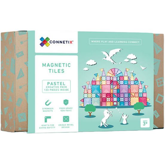 connetix magnetische tegels pastel - creative - 120st 