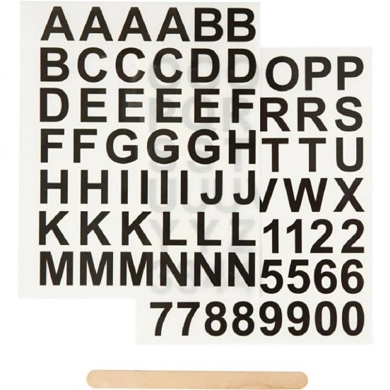 creativ company rub-on stickers letters en cijfers