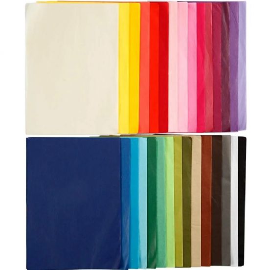 creotime zijdepapier A4 30 kleuren - 300st
