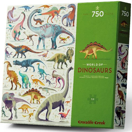crocodile creek puzzel wereld van dinosaurussen - 750st