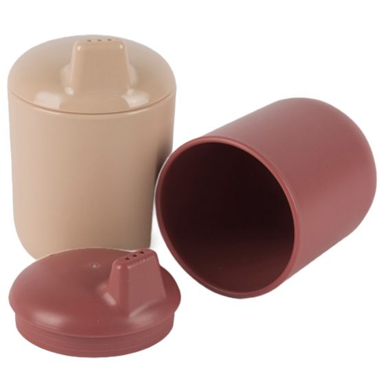dantoy biobased tuitbekers nude - ruby red - 2st