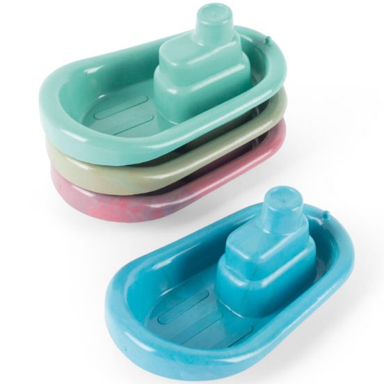 dantoy blue marine toys badspeelgoed bootjes - 4st