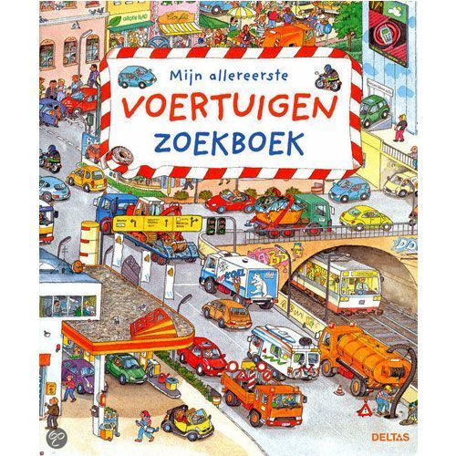 uitgeverij deltas kartonboekje mijn allereerste zoekboek - voertuigen 