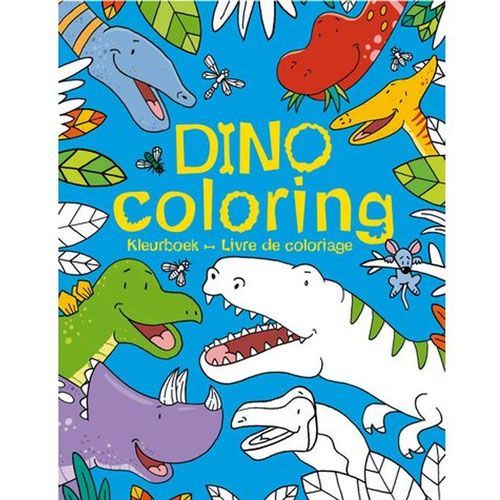 uitgeverij deltas kleurboek dino coloring