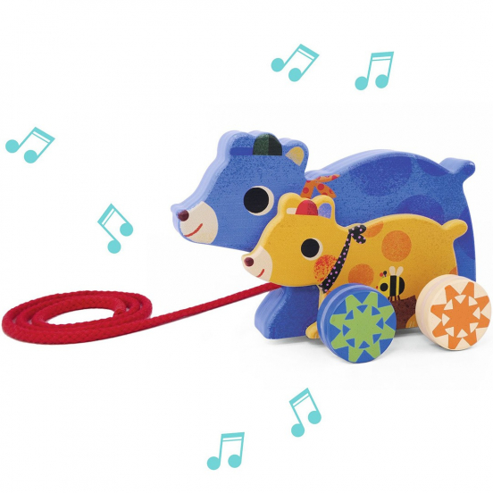 djeco trekfiguur met muziek gabi & sam