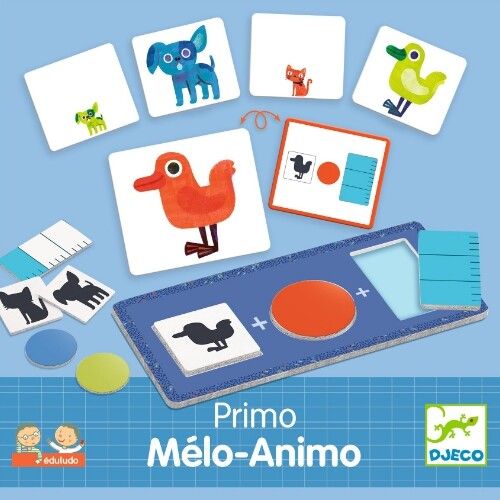 djeco puzzel eduludo associatiespel - primo mélo-animo
