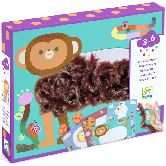 djeco knutselset fluffy friends