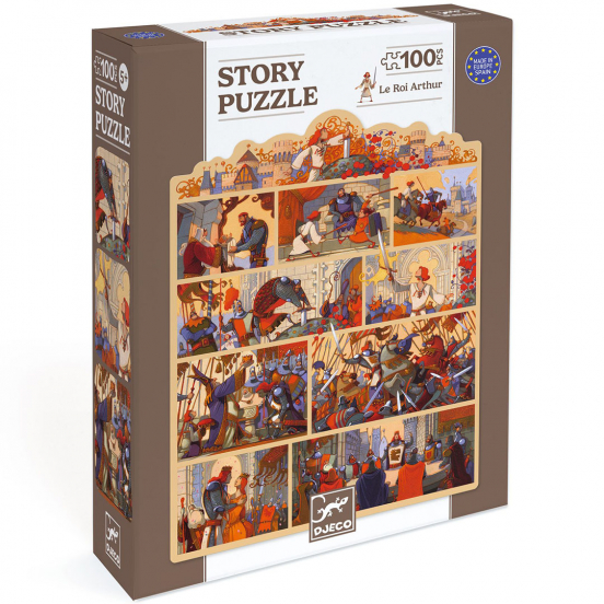 djeco verhalenpuzzel koning arthur - 100st