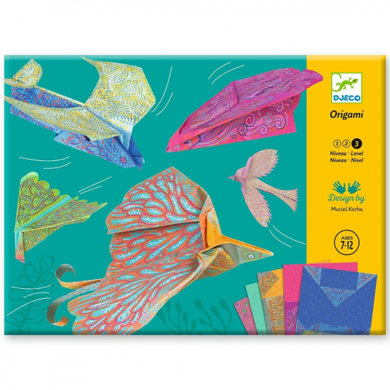 djeco origami - vogels vouwen