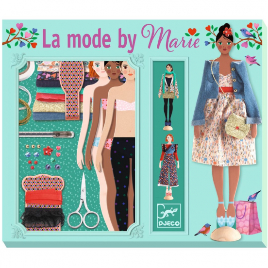 djeco knutselset aankleedpoppen fashion by marie