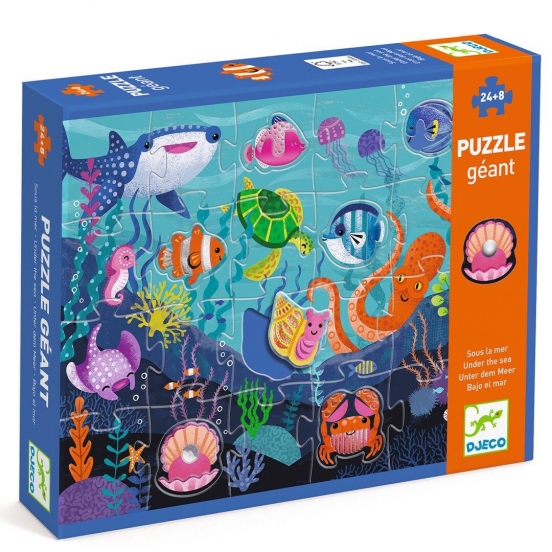 djeco xl puzzel oceaan dieren - 32st