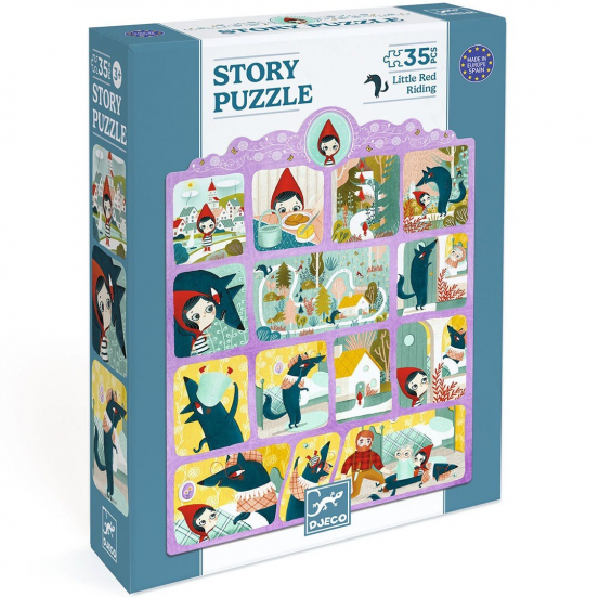 djeco verhalenpuzzel roodkapje - 35st