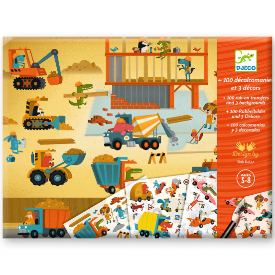 djeco knutselset transferstickers asphalt
