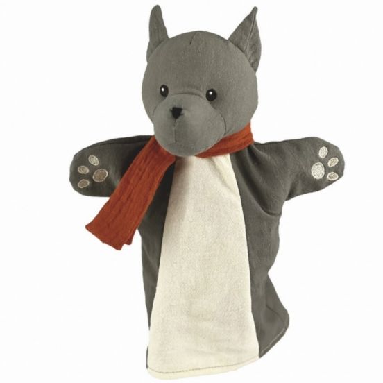 egmont toys handpop wolf met sjaal