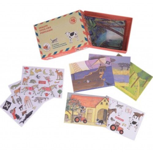 egmont toys knutselset postkaarten met stickers