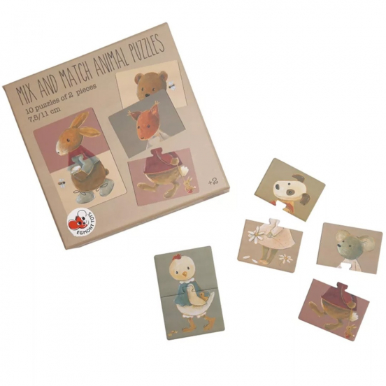egmont toys puzzel mix&match dieren