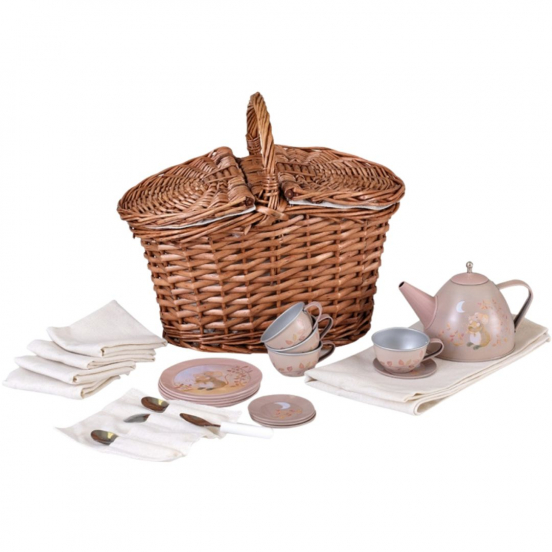 egmont toys theeservies in rieten mand - muis