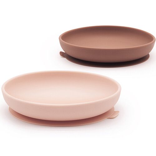 ekobo siliconen kinderborden bambino - blush-terracotta - 2st