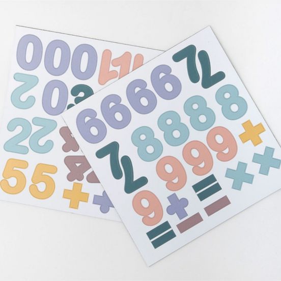 ferflex magneten cijfers - pastel - 100st