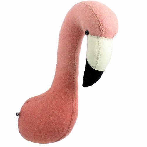 fiona walker dierenkop flamingo - mini 