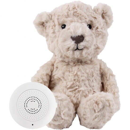 flow amsterdam knuffelbeer met hartslag oplaadbaar - beige
