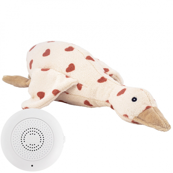 flow amsterdam knuffeleend met hartslag - limited edition hearts