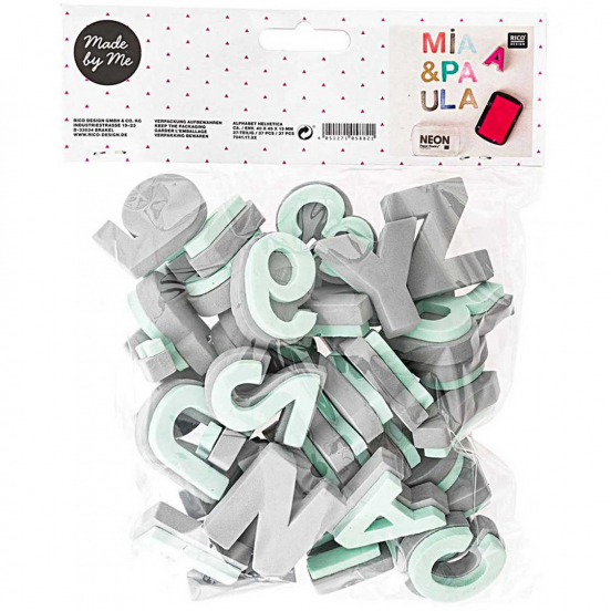 foam stempels alfabet - 37st