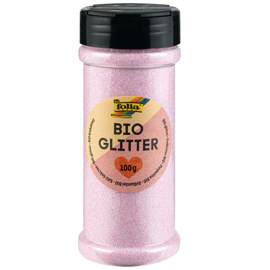folia glitter - iriserend lichtroze