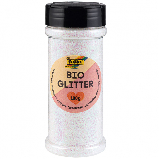 folia glitter - iriserend wit
