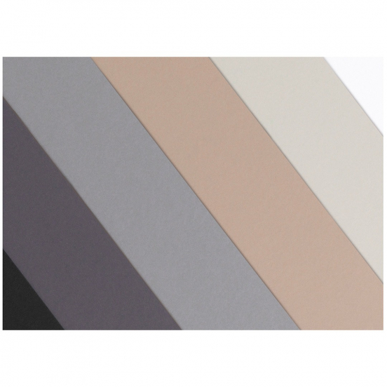 folia kartonpapier - grijs - 100st