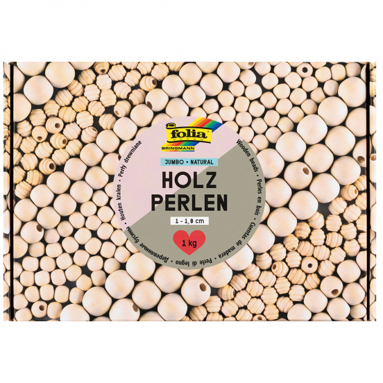 folia kralen - naturel - 1 kg