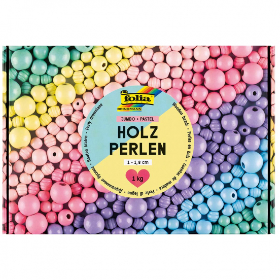 folia kralen - pastel - 1 kg