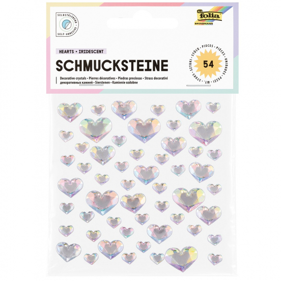 folia stickers harten - iriserend