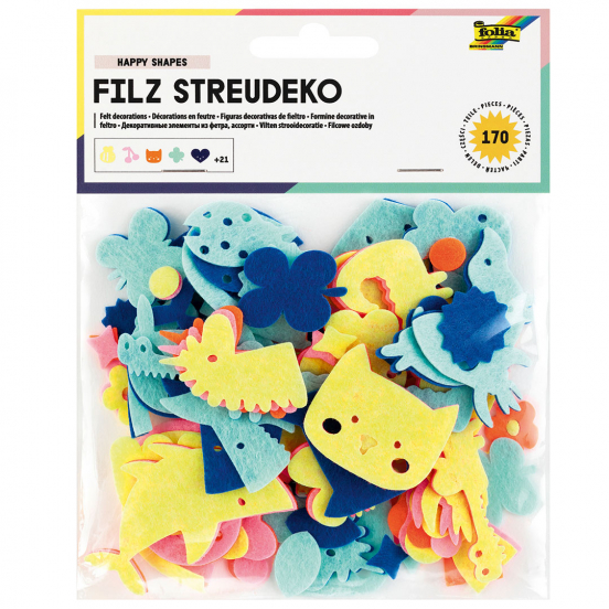 folia vilten vormpjes - 170st