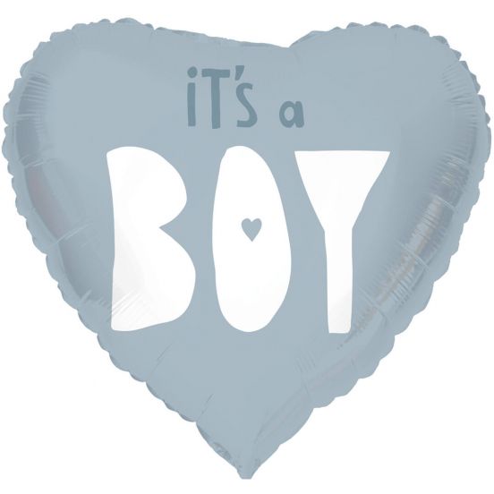 folieballon hartvormig it's a boy