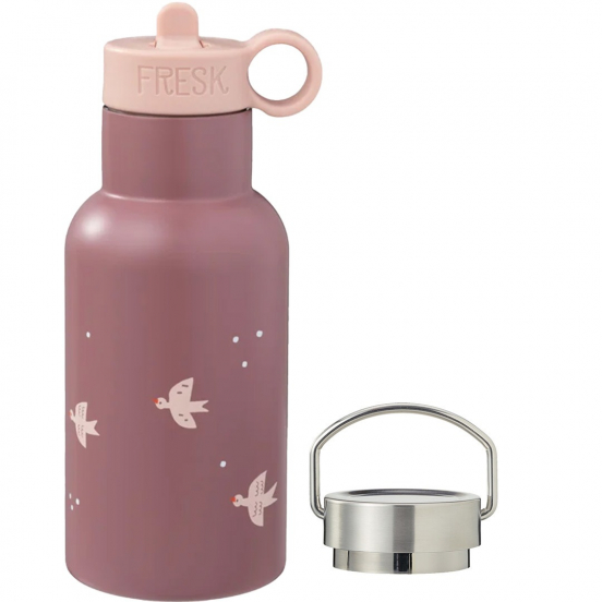 fresk rvs thermosfles met extra dop - zwaluw - 350 ml