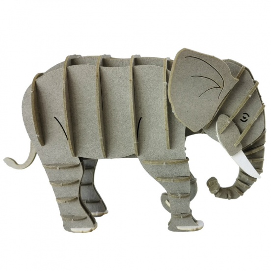 fridolin 3D bouwpakket grijze olifant