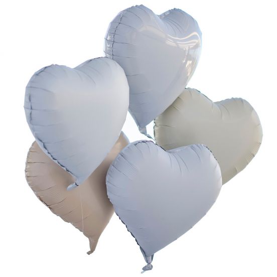ginger ray ballonnen hart - 5st