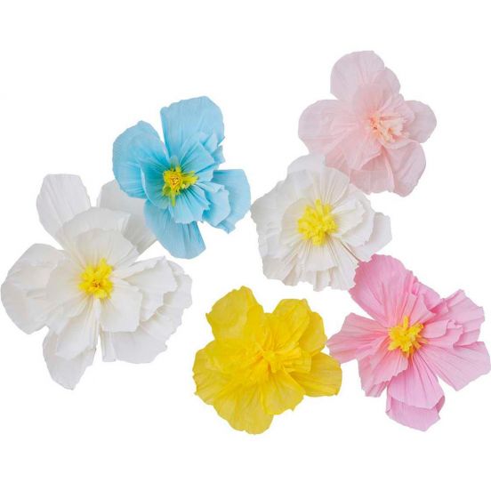 ginger ray feestversiering spring flowers - 6st