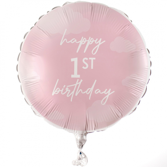 ginger ray folieballon happy 1st birthday