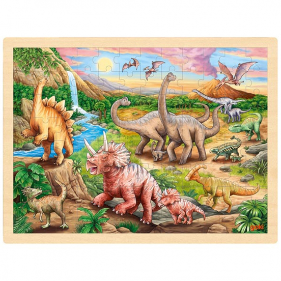 goki puzzel dinosaurusspoor - 96st