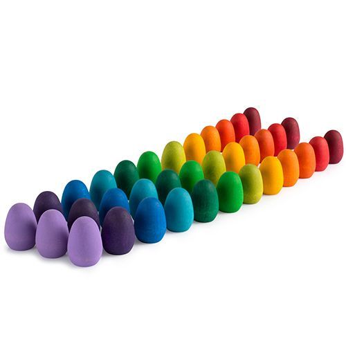 grapat eieren regenboog - 36st 