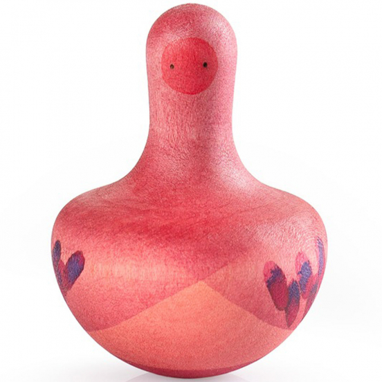 grapat tuimelaar en tol vogel roze
