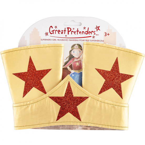 great pretenders hoofdband superheldin met polsbandjes