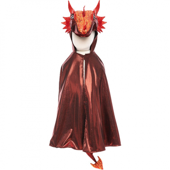 great pretenders verkleedcape draak ruby metallic - 5-6 jaar