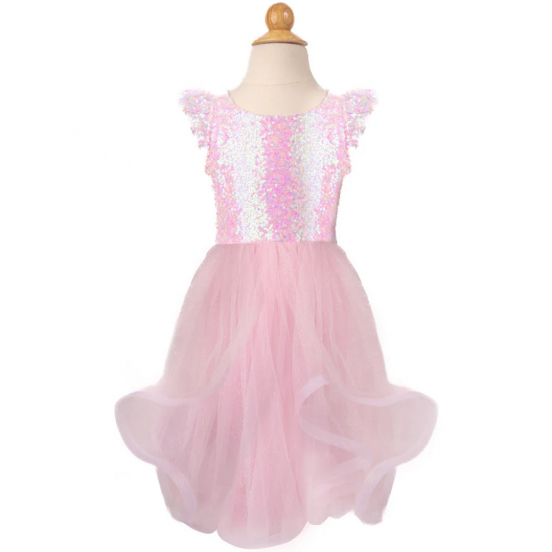 great pretenders feestjurk pailletten roze - 2-4 jaar