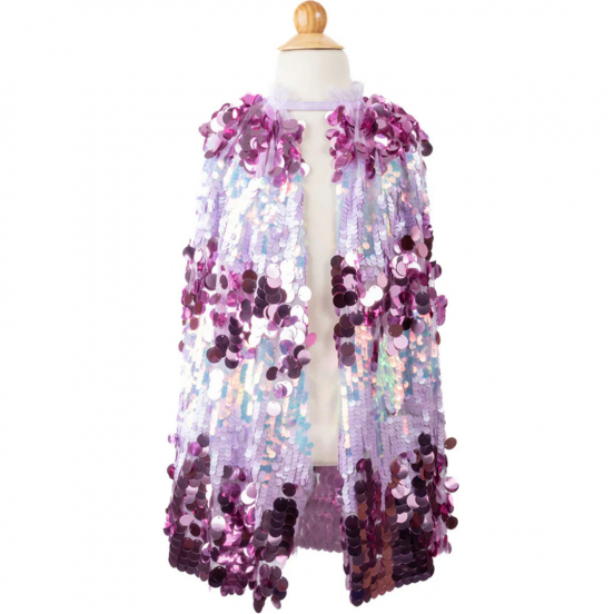 great pretenders verkleedcape 5th avenue pailletten paars - 4-6 jaar